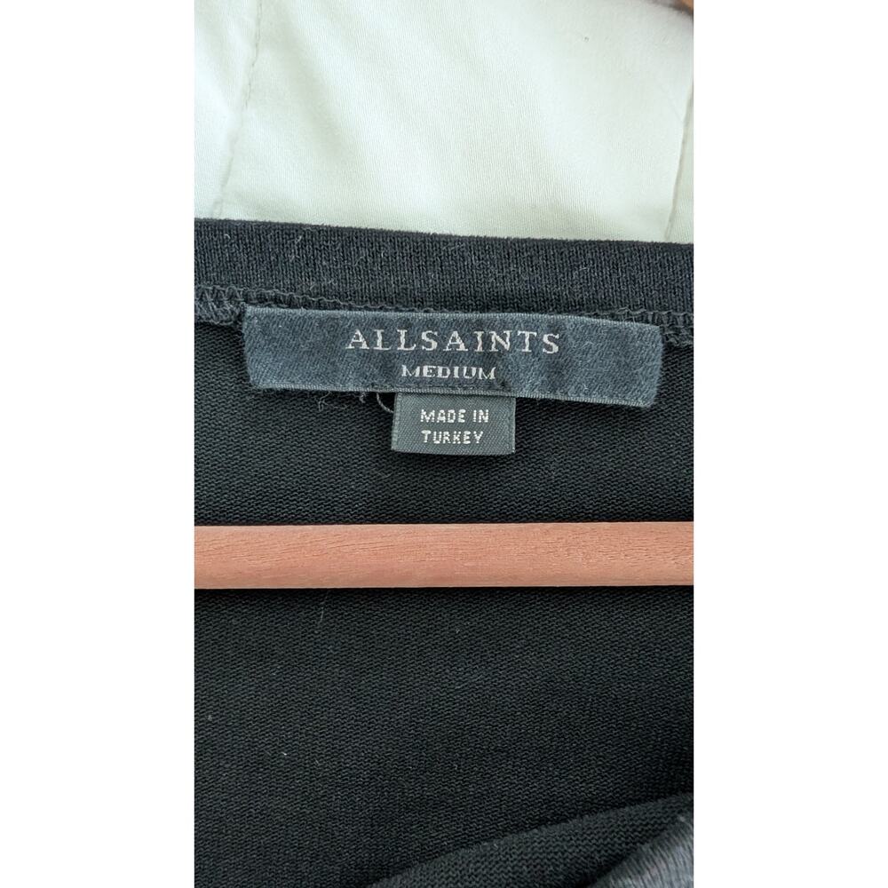 ALLSAINTS Rita Oversized Top Black - Picture 6 of 8